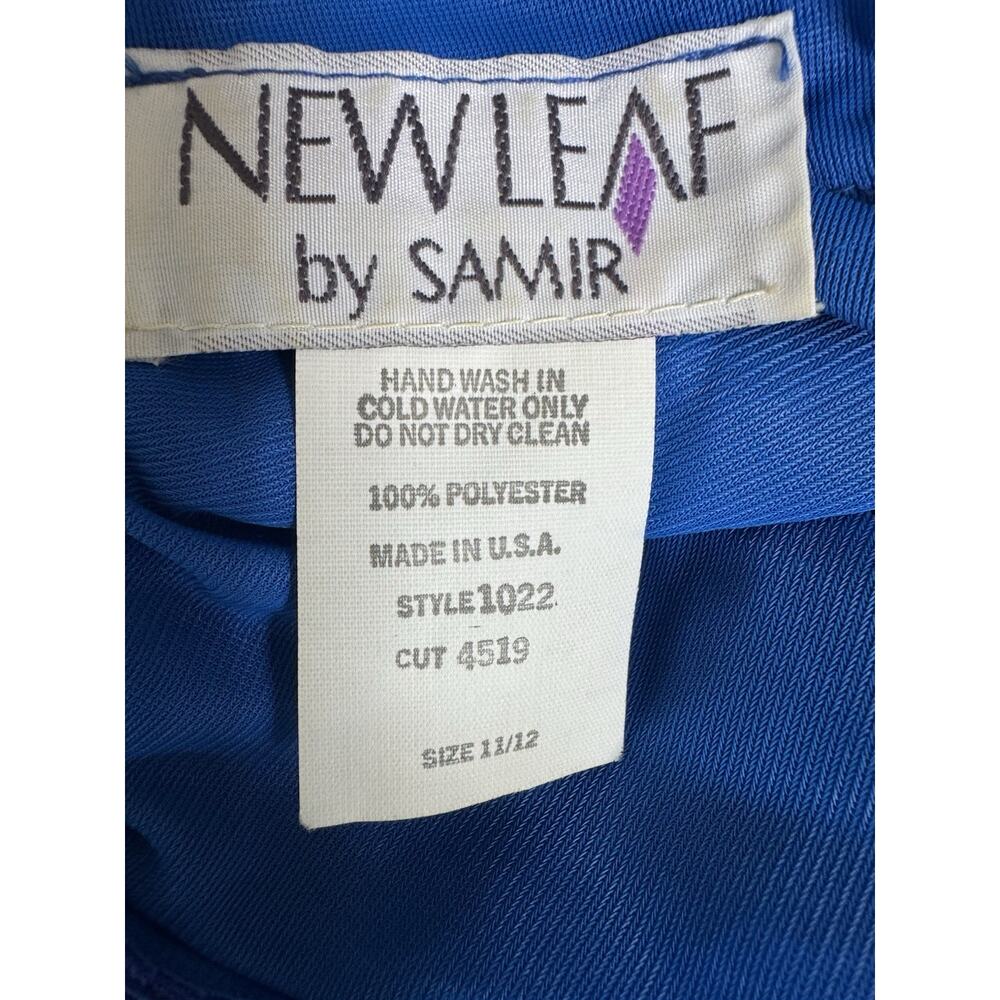 New Leaf by Samir Royal Blue Beaded Mermaid Evening Gown Size 11/12 - Picture 8 of 8